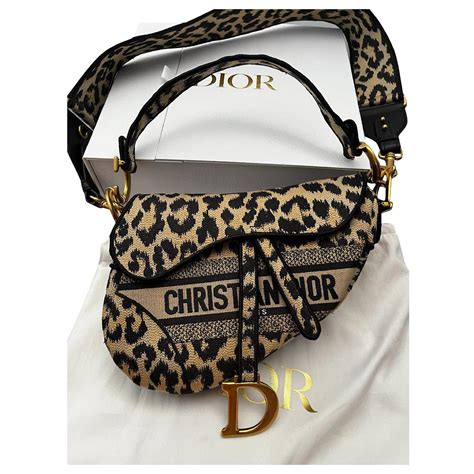 dior leopard saddle bag|dior saddle bag black monogram.